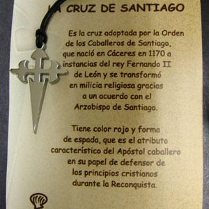 Cruz de Santiago en acero inox.