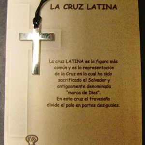 Cruz Latina en acero inox.