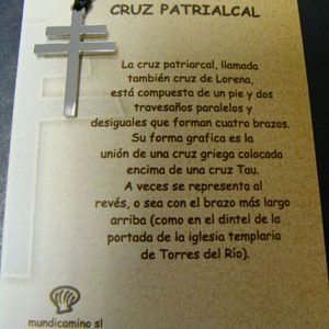 Cruz Patriarcal en acero inox.