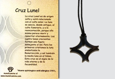 Cruz Lunel en acero inox.