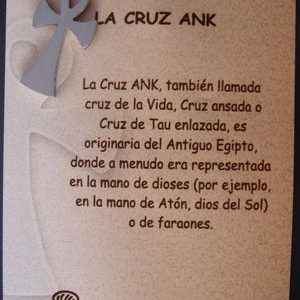 Cruz Ank en acero inox.